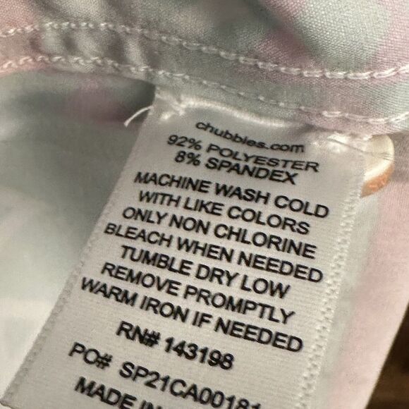 NEW Chubbies The En Fuego Button Front Pop Over Stretch Top Men's Aztec Small A4 - Picture 8 of 8